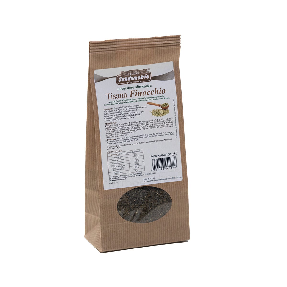 Fennel Herbal Tea Sandemetrio