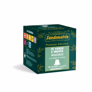 Tisana Te verde e Menta bio in capsule Nespresso