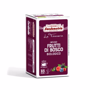 Infuso gusto Frutti di bosco in filtro