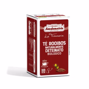 Tè Rooibos Naturalmente Deteinato Biologico in filtro